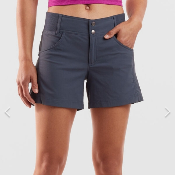 Title nine Pants - Title Nine Clamber Shorts navy women's outdoor hiking 4